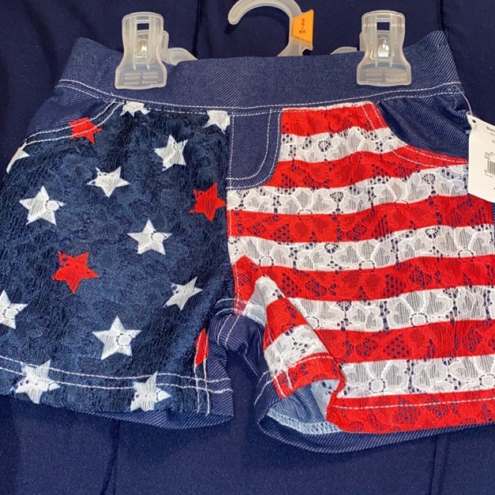 Patriotic fringe tank with matching shorts!